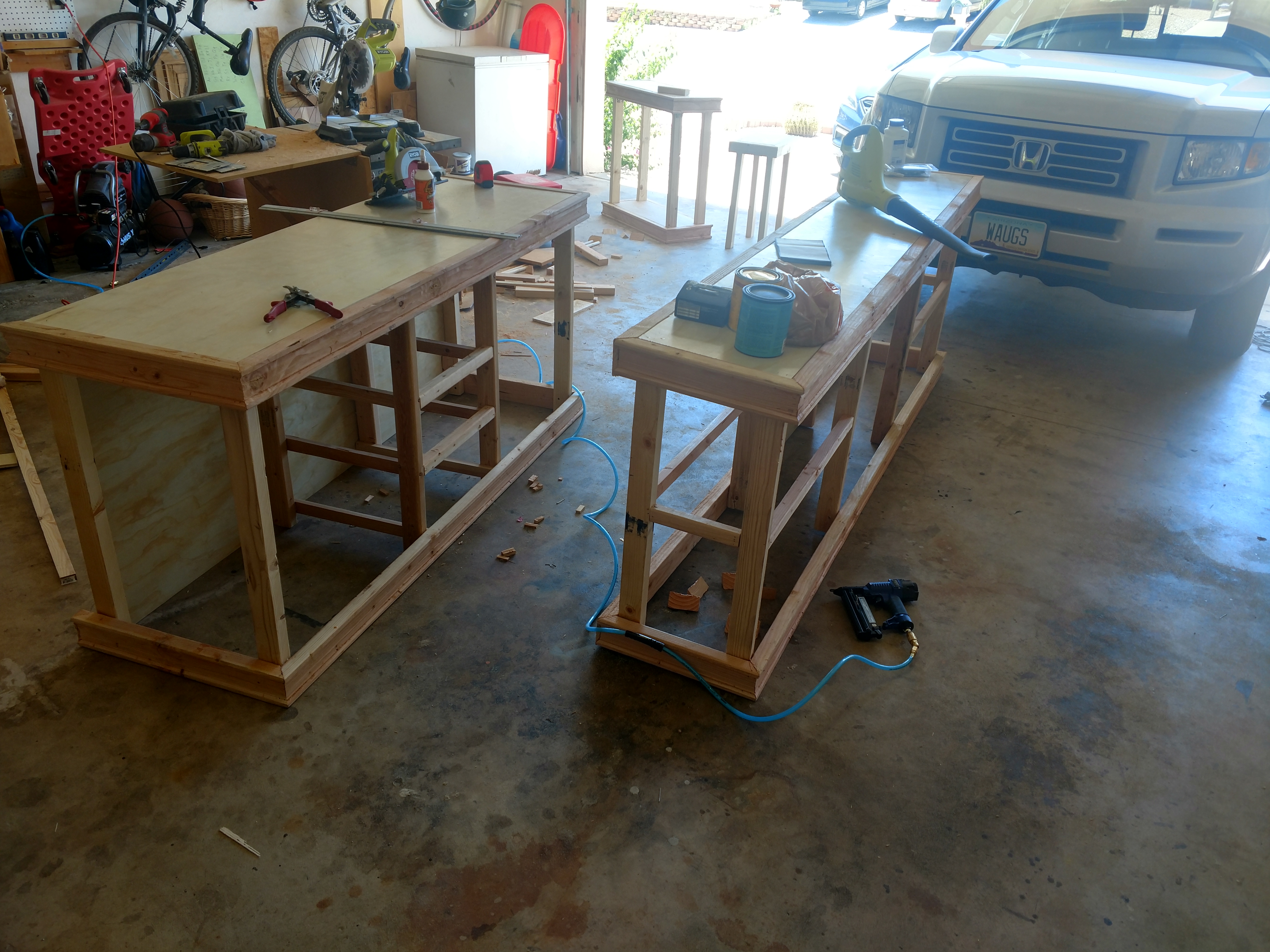 Custom TV stand and storage - different angle